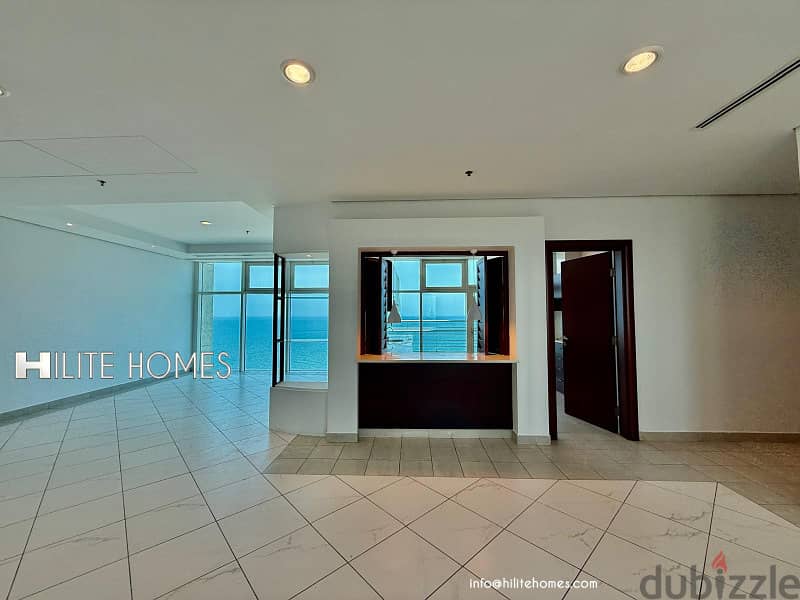 Three bedroom seaview apartment with balcony for rent in Mangaf 14