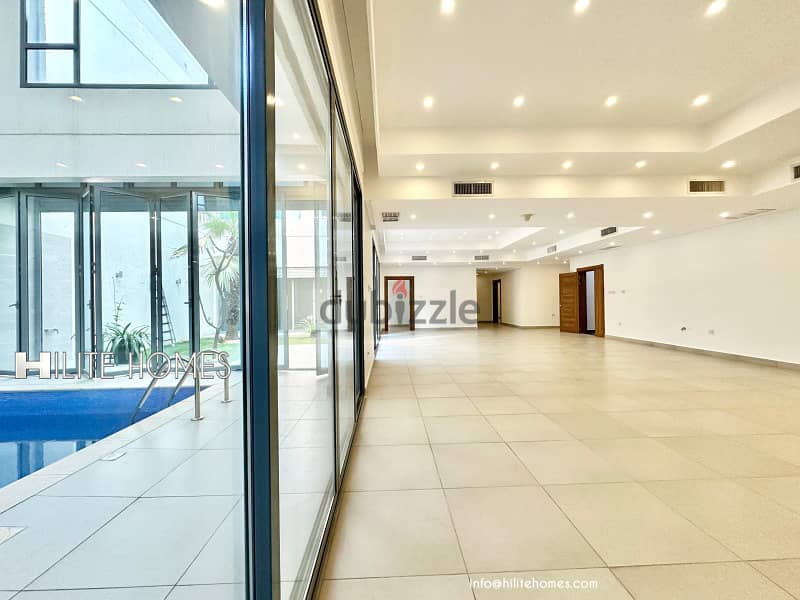 Three bedroom bright basement for rent with pool in Abu Fataira 2