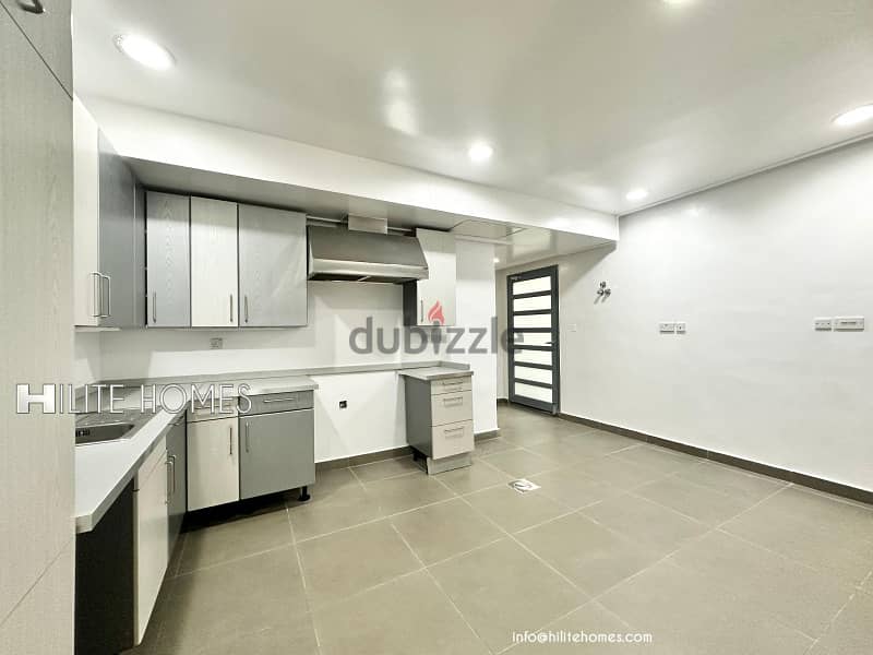 Three bedroom bright basement for rent with pool in Abu Fataira 14