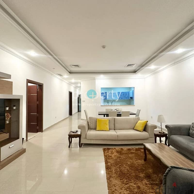 Furnished 3 bedroom apartments with balcony for rent in Sulaibikhat 11
