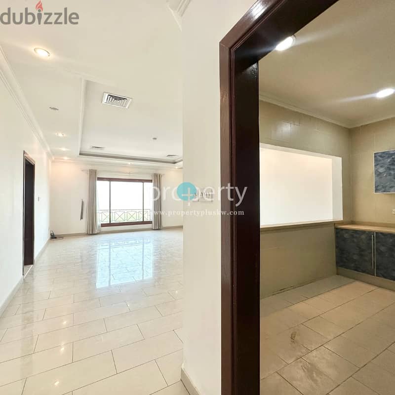 Unfurnished 3 bedroom apartments with balcony for rent in Sulaibikhat 10