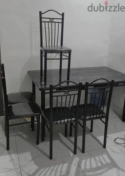 new table with 6 chair for sale