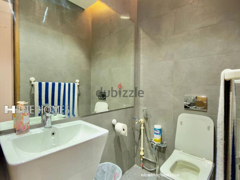 Modern three bedroom furnished apartment for rent in Sabha al Salem 10