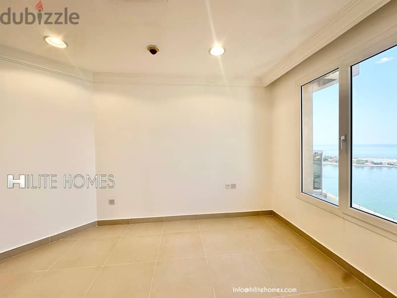 Three bedroom Seaview apartment with balcony for rent in Shaab 14