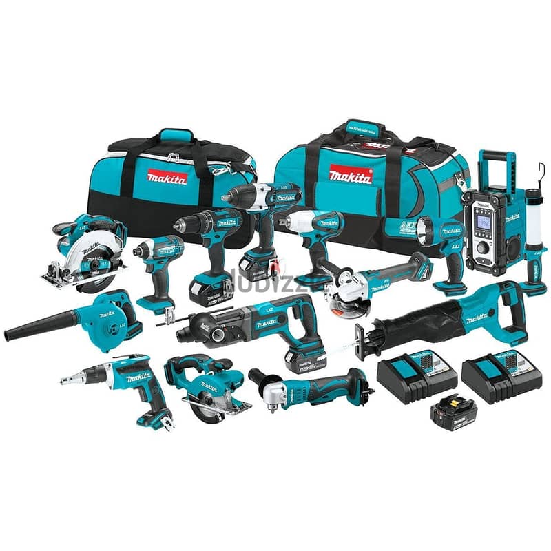 MAKITA XT1501 18V LXTÂ® Lithium-Ion 15-Pc. Combo Kit (3.0Ah) 1
