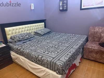 bedroom set with dining table and Center Table for sale