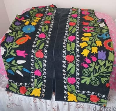 Brand new hand embroidered vest - 25.5x32 inches