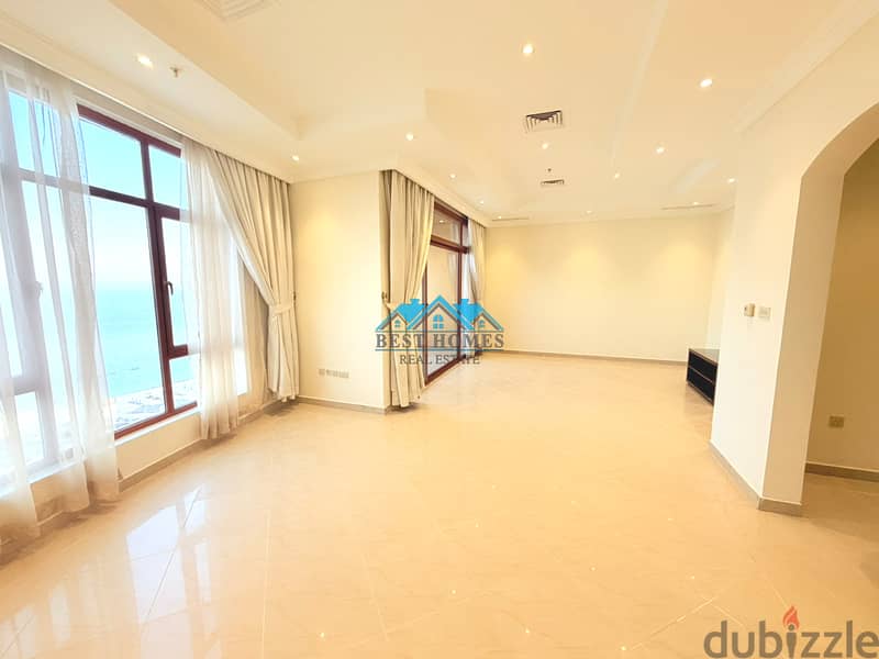 Stylish Sea View 3 Bedroom Apartment with Balcony & Pool in Fintas 1