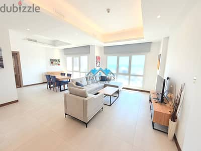 SeaView Full Furnished 1 Bedroom Apartment with Rooftop Pool in Fintas