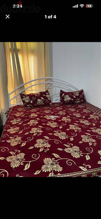 Bed with mattress