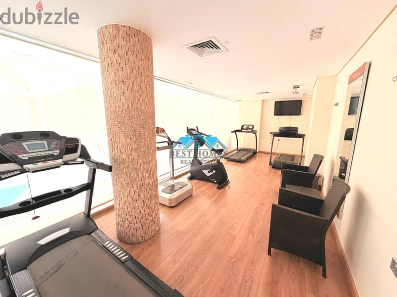 SeaView 3 Master Bedroom Apartment with Pool & Gym in Maidan Hawally 11