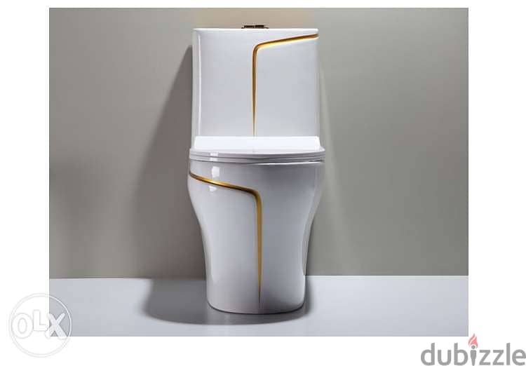 white wc toilet design models with gold line by POPIKGROUP 2