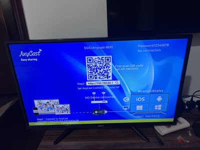 Wansa 32 inch led with chrome cast device new one