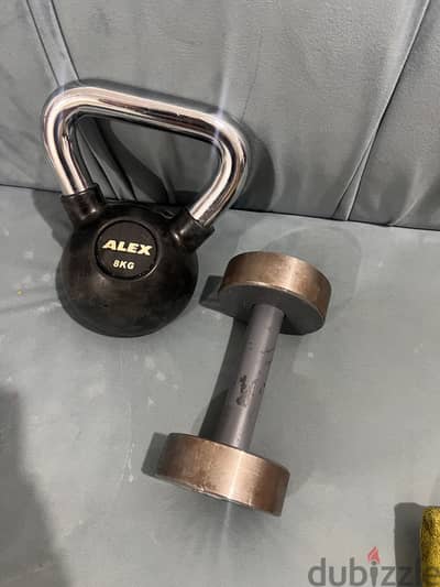 Dumbbell single with kettle single original brand