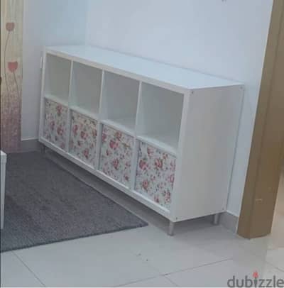 Ikea Shelving unit- 4 boxes included