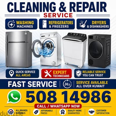 Rep. Centre Farwaniyah.  Repair Fridge Refrigerator Washing Machine.