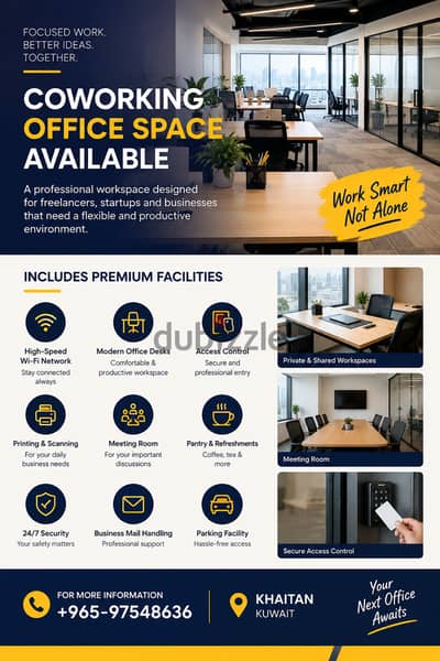 COWORKING OFFICE SPACE AVAILABLE  A professional workspace