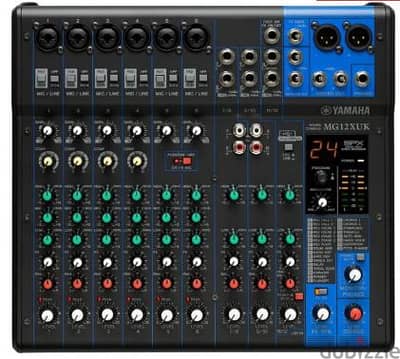 yamaha 12-channel analog mixer with SPX effects rarely used  for sale