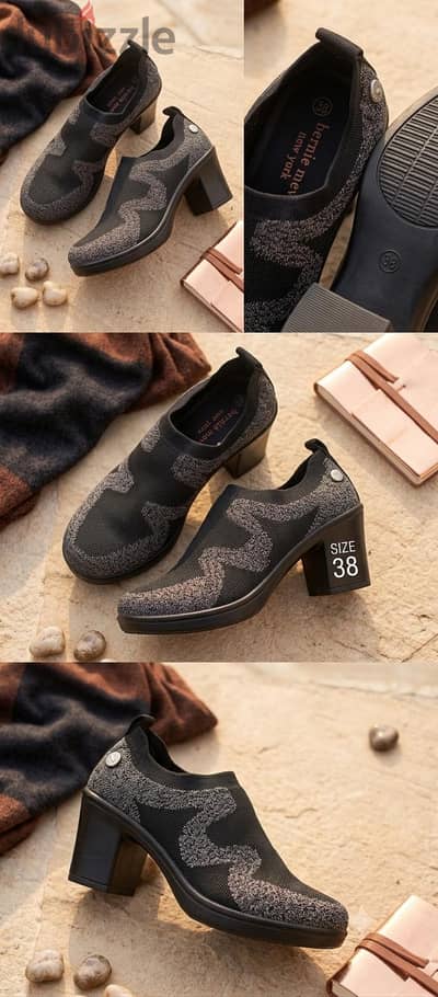 Bernie Mev. New York Ladies Shoes – Size 38 – Black Heels