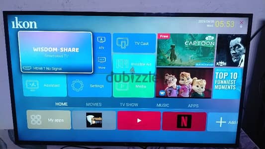 smart tv 50 inch ikon
