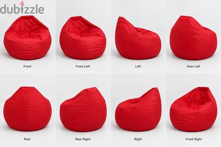 Red bean bag made in Kuwait