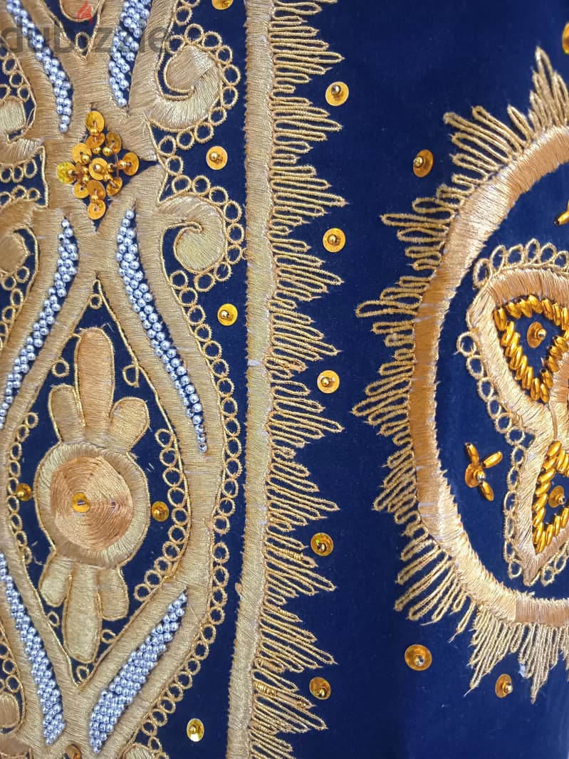3 brand new front-open coats with full embroidery (شالح مخمل) 1