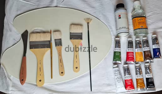 Quality Art Painting Supplies- brushes, oil paints, canvas