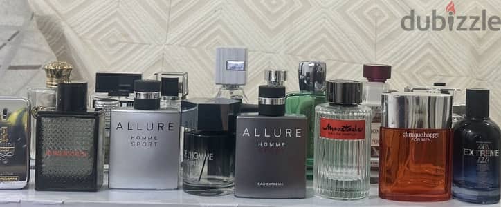 Used original perfumes bottles