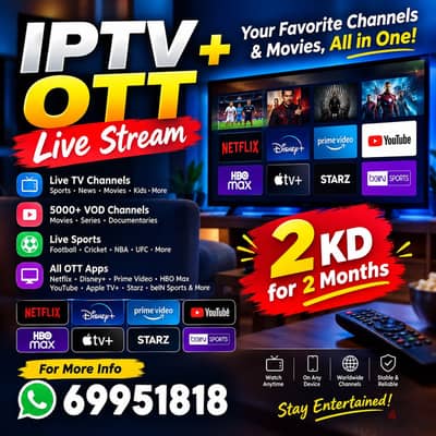 Live tv with ott streaming