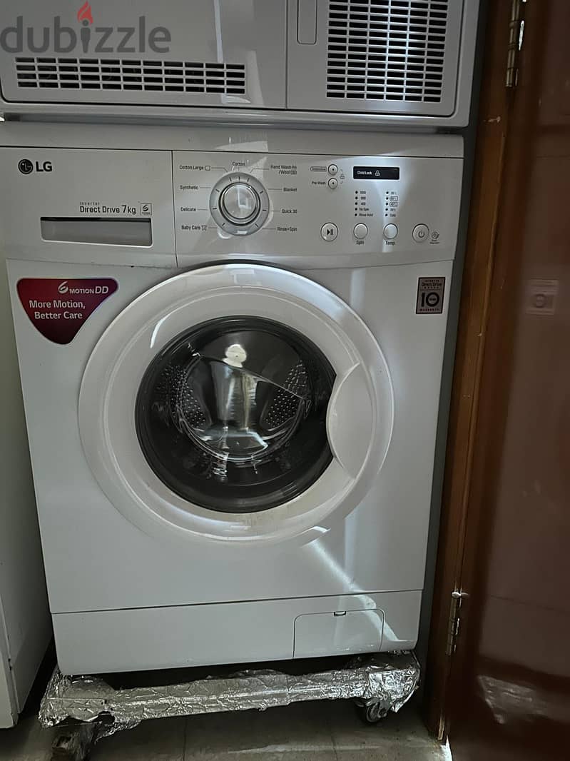 غسالة ٧ كيلو LG و نشافة بيكو ٧٥ دينار 1