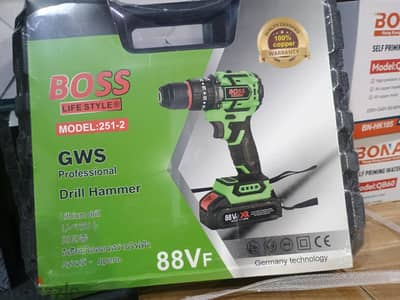 BOSS LIFE STYLE 88Vf Brushless Lithium Drill
