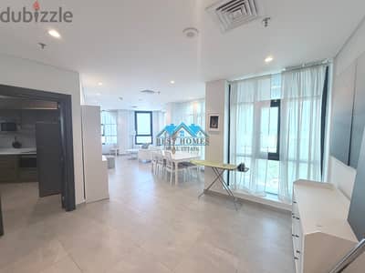 Full Furnished Sea View 3 Bedroom Apartment with Pool in Salmiya