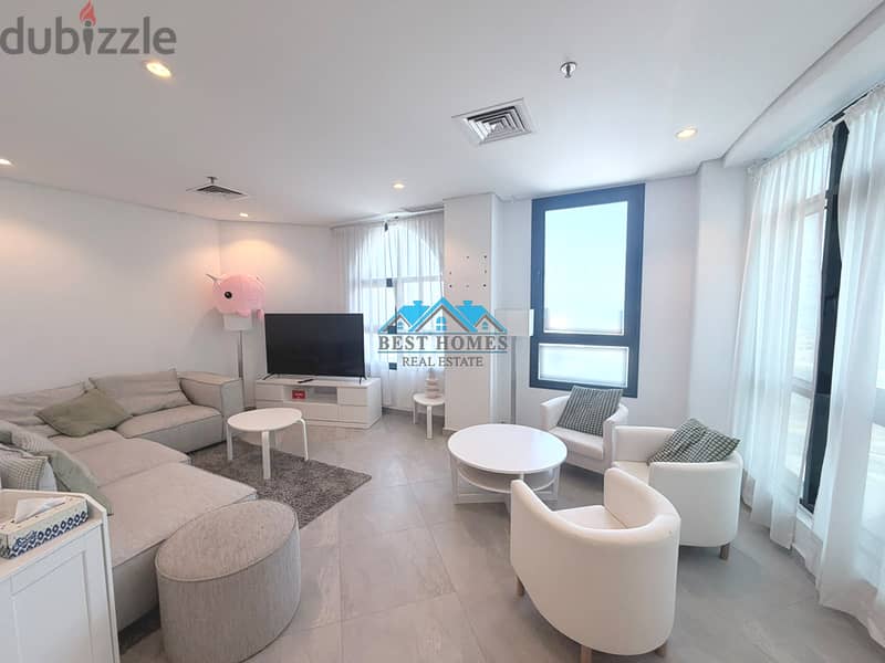 Full Furnished Sea View 3 Bedroom Apartment with Pool in Salmiya 2