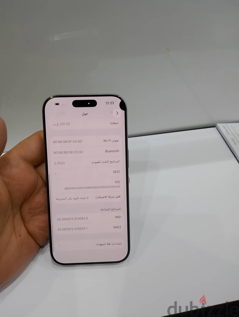 iPhone 16pro GB 256 6