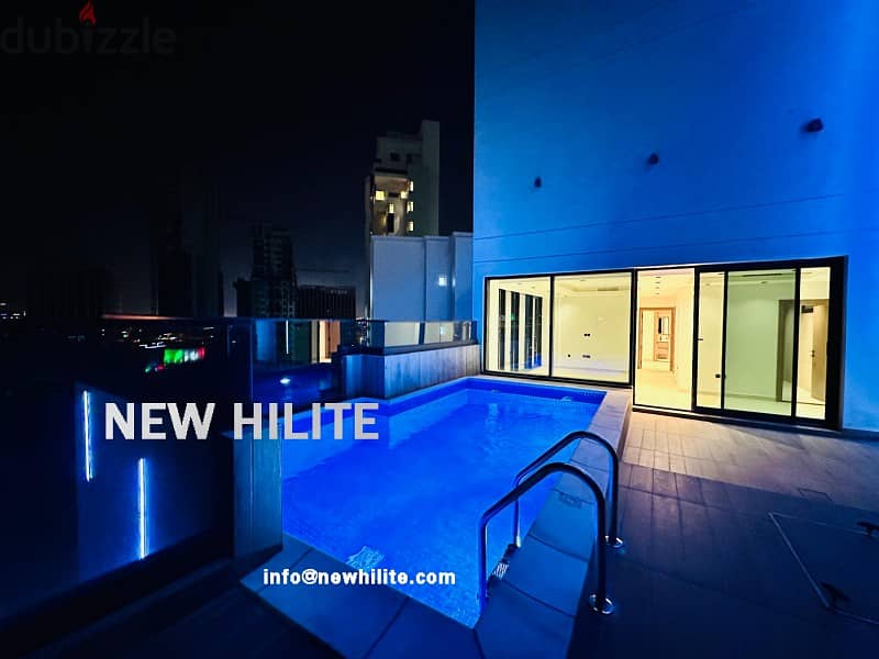 TWO MASTER BEDROOM APARTMENT WITH PRIVATE POOL FOR RENT IN KUWAIT CITY 4