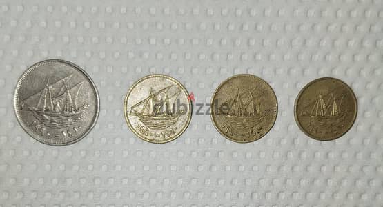 للبيع عملات كويتية نادرة إصدار عام 1990 التاريخي (سنة الغزو)