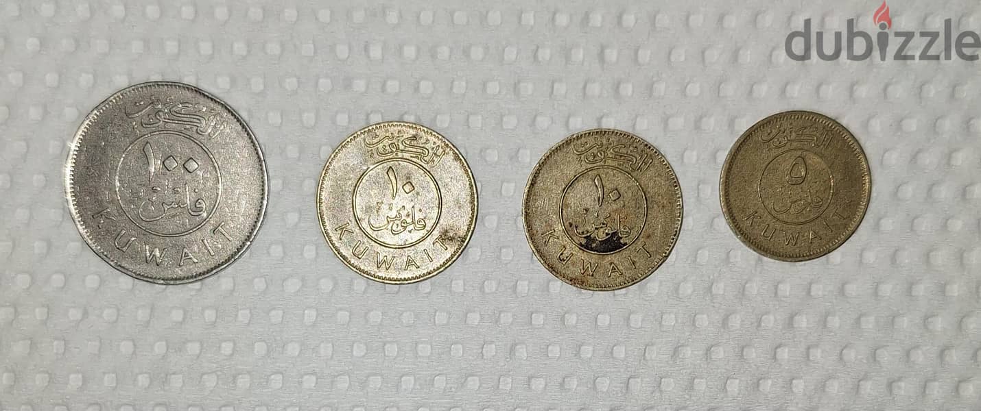 للبيع عملات كويتية نادرة إصدار عام 1990 التاريخي (سنة الغزو) 1