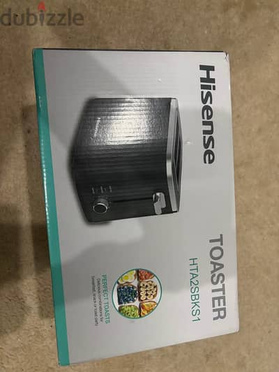 NEW Hisense 2-Slice Toaster, 800W - Black