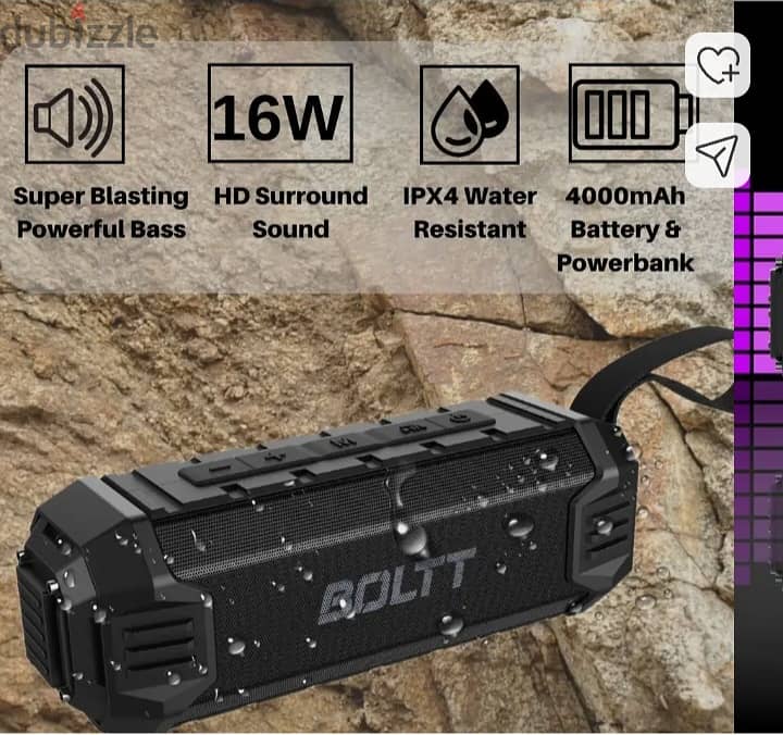 Boltt Portable Outdoor Wireless Speaker (BS1600) 3