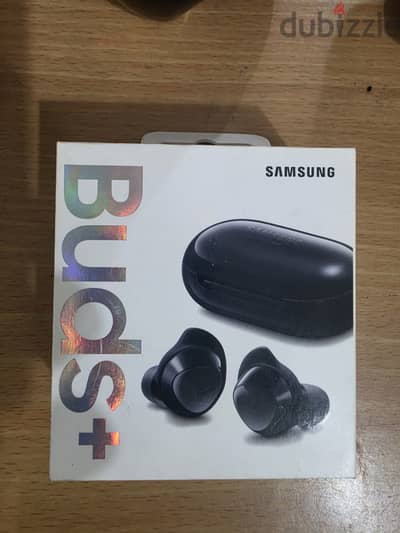 Samsung Galaxy Buds+s+ أصلية، مستعملة، مع العلبة، السماعتان تعملان
