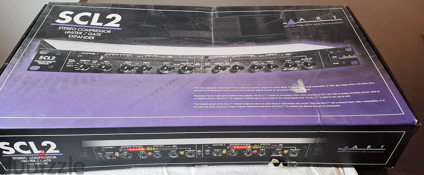 ART SCL-2 Stereo Compressor/Limiter/Gate - Rackmount- from USA 9
