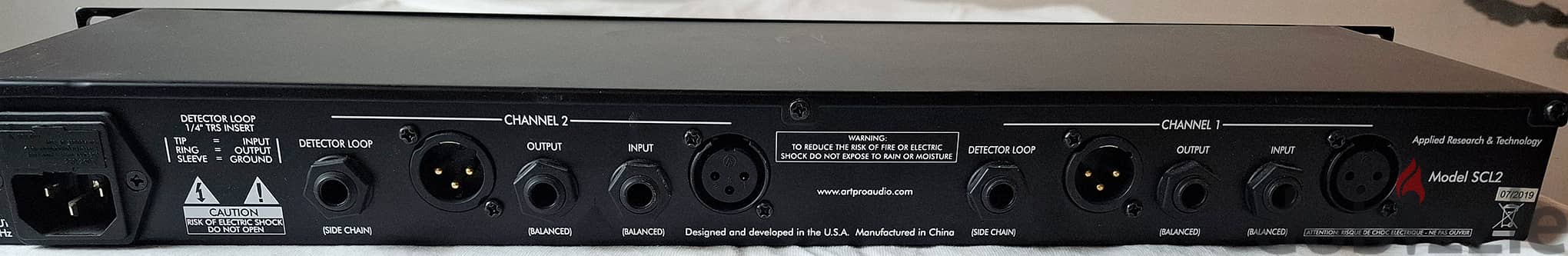 ART SCL-2 Stereo Compressor/Limiter/Gate - Rackmount- from USA 8