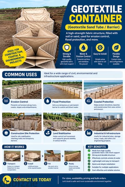 Used HESCO / Gabion Barrier Boxes – 110×100×137 cm
