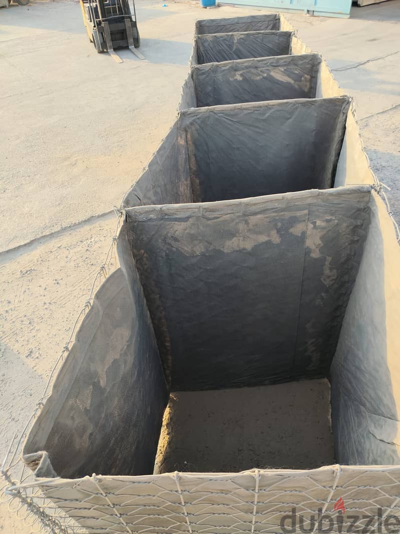 Used HESCO / Gabion Barrier Boxes – 110×100×137 cm 3
