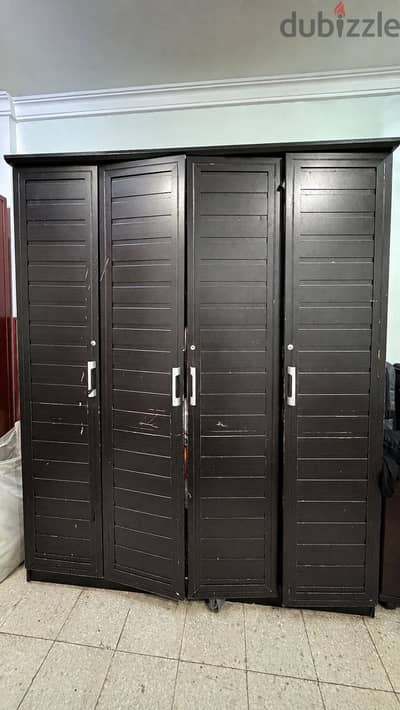Used Black Cupboard / Wardrobe – Good Functional Condition