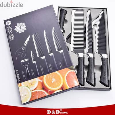 6Pcs Daily Use Sharp Knife Set