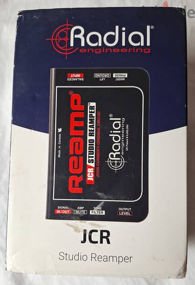 Radial Reamp JCR 1-channel Passive Re-Amping Device- from USA