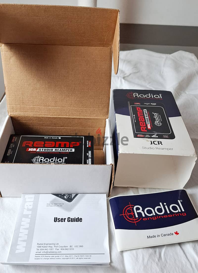 Radial Reamp JCR 1-channel Passive Re-Amping Device- from USA 3