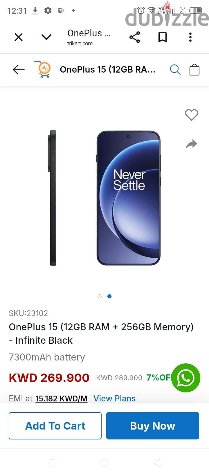 One Plus 15 only 1 week mobile 1