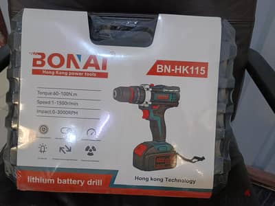 BONAI Cordless Lithium Battery Drill Tool Kit